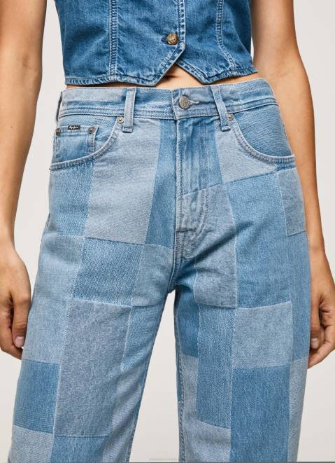 Pepe Jeans Dover Loose Fit High Waisted Jeans Women Denim Z22X88