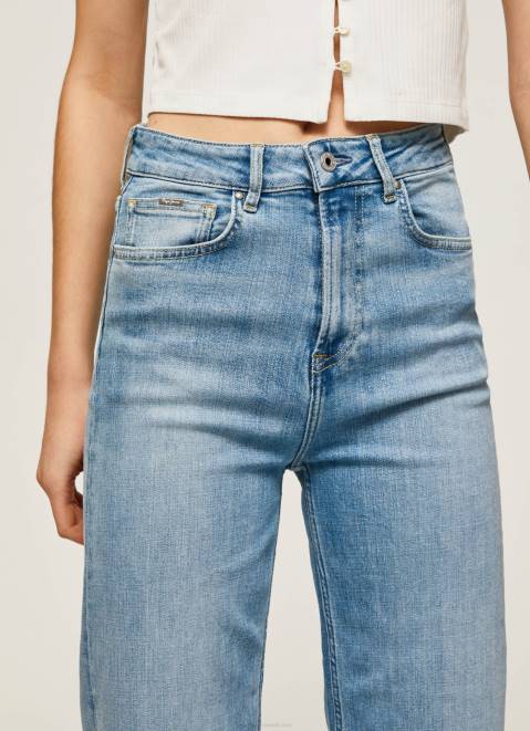 Pepe Jeans Lexa Sky High Waisted Wide Fit Jeans Women Denim Z22X90