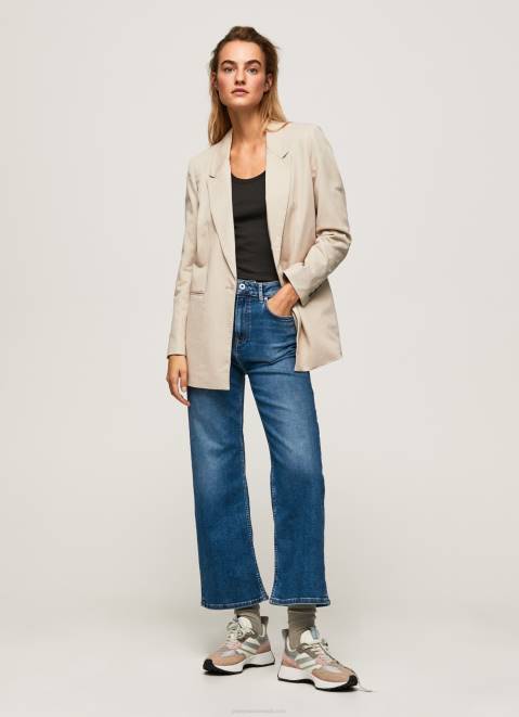 Pepe Jeans Lexa Sky High Waisted Wide Fit Jeans Women Denim Z22X91