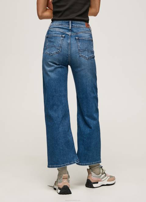 Pepe Jeans Lexa Sky High Waisted Wide Fit Jeans Women Denim Z22X91