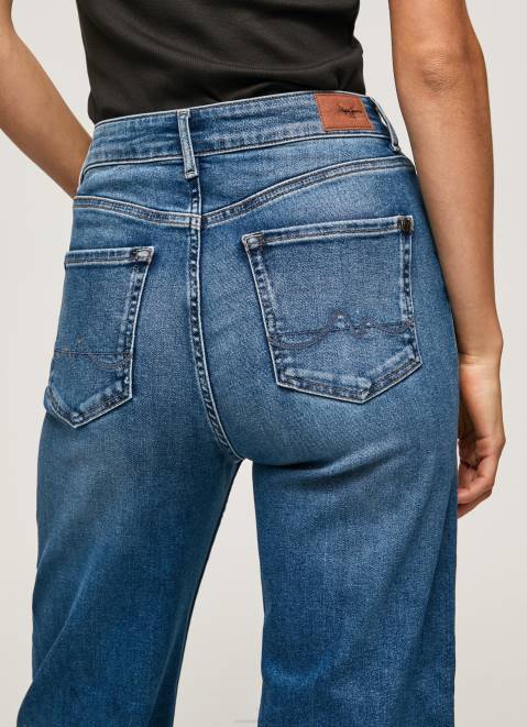 Pepe Jeans Lexa Sky High Waisted Wide Fit Jeans Women Denim Z22X91