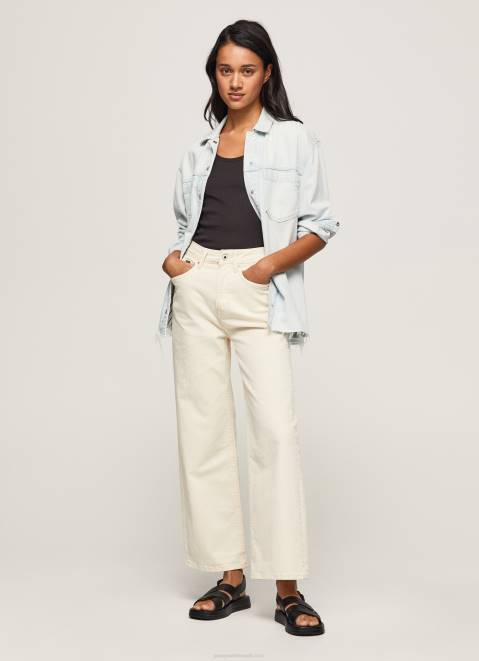 Pepe Jeans Lexa Sky Wide Fit High Waist Jeans Women Denim Z22X94