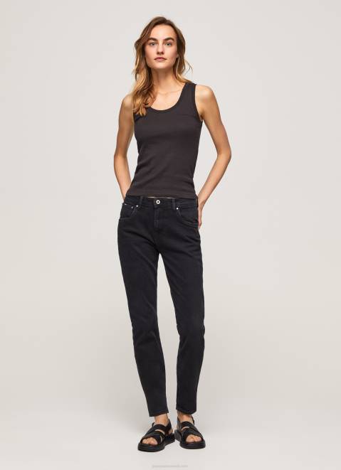 Pepe Jeans Violet Loose Fit High Waisted Jeans Women Denim Z22X92