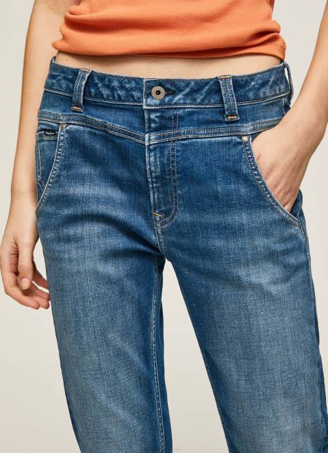 Pepe Jeans Carey Midrise Relaxed Fit Jeans Women Denim Z22X80