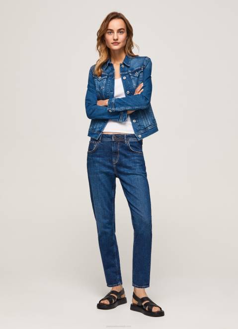Pepe Jeans Violet Mom Carrot Fit High Waist Jeans Women Denim Z22X81