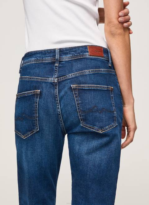 Pepe Jeans Violet Mom Carrot Fit High Waist Jeans Women Denim Z22X81