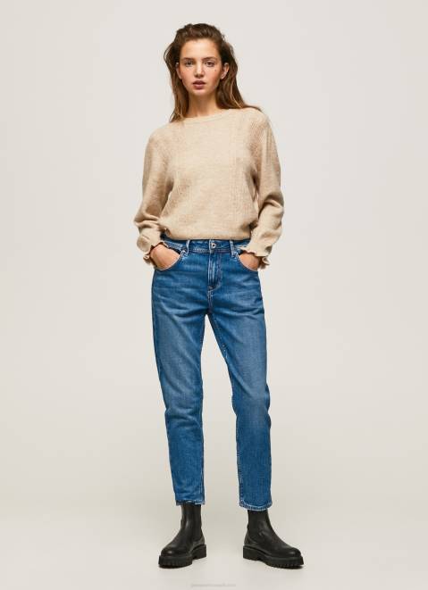 Pepe Jeans Violet Mom Carrot Fit High Waist Jeans Women Denim Z22X82