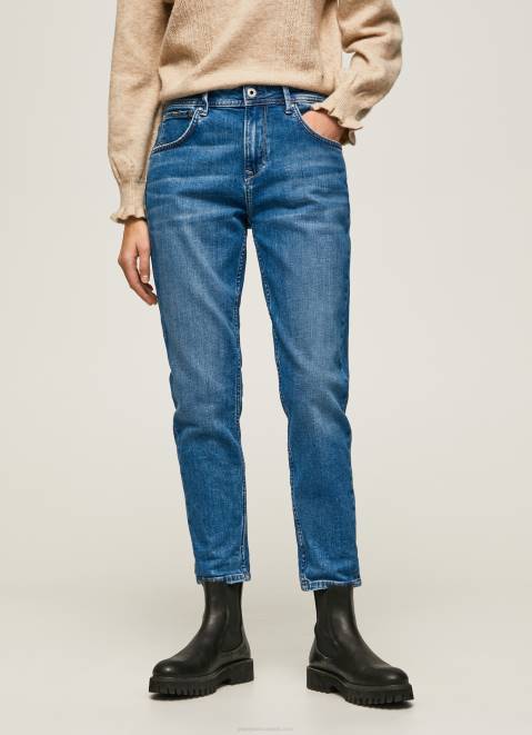 Pepe Jeans Violet Mom Carrot Fit High Waist Jeans Women Denim Z22X82