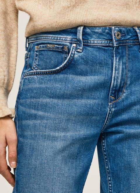 Pepe Jeans Violet Mom Carrot Fit High Waist Jeans Women Denim Z22X82