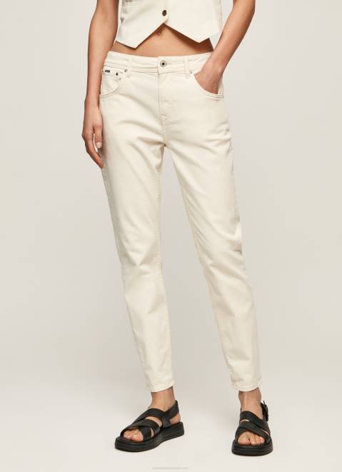 Pepe Jeans Violet Mom Carrot Fit High Waist Jeans Women Denim Z22X93