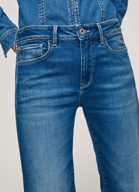 Pepe Jeans Aubrey Slim Fit Midrise Jeans Women Denim Z22X68