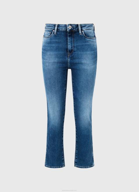 Pepe Jeans Dion 7/8 High Waisted Slim Fit Jeans Women Denim Z22X74