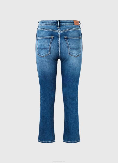 Pepe Jeans Dion 7/8 High Waisted Slim Fit Jeans Women Denim Z22X74