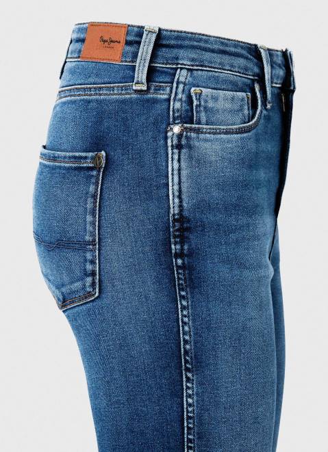 Pepe Jeans Dion 7/8 High Waisted Slim Fit Jeans Women Denim Z22X74