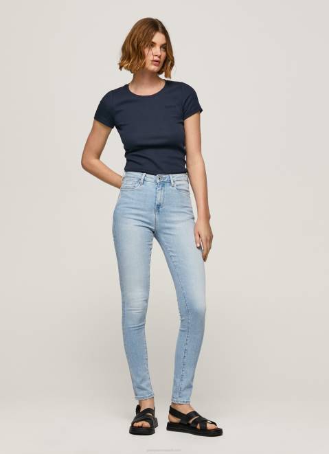 Pepe Jeans Dion High Waisted Skinny Fit Jeans Women Denim Z22X38