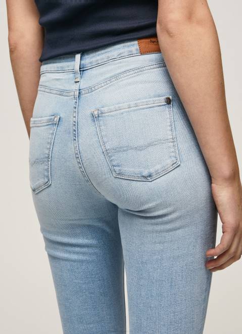 Pepe Jeans Dion High Waisted Skinny Fit Jeans Women Denim Z22X38