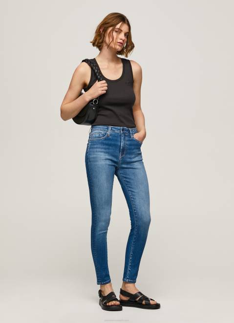 Pepe Jeans Dion High Waisted Skinny Fit Jeans Women Denim Z22X41