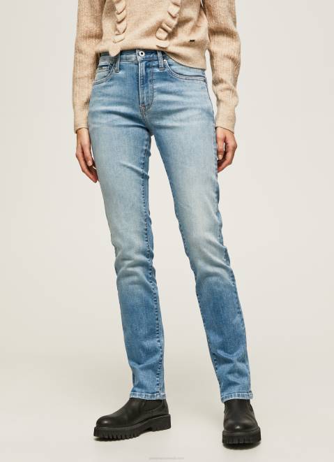 Pepe Jeans Grace High Waisted Slim Fit Jeans Women Denim Z22X67