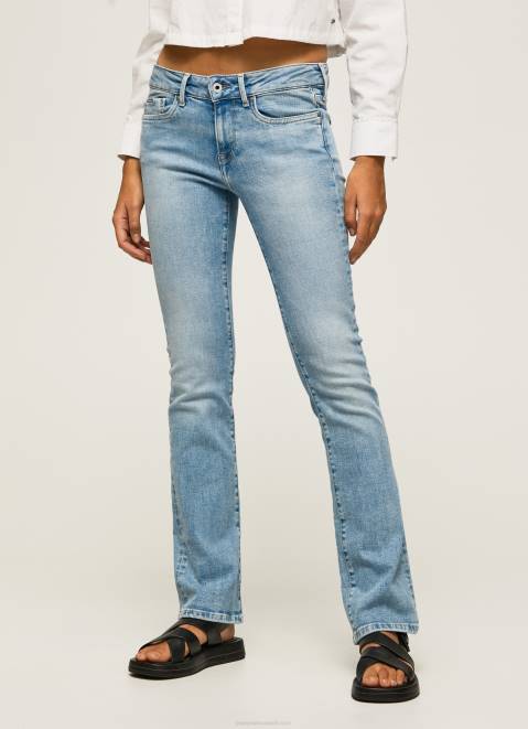 Pepe Jeans Piccadilly Midrise Slim Fit Jeans Women Denim Z22X72