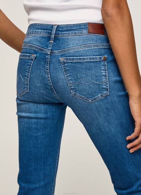 Pepe Jeans Piccadilly Midrise Slim Fit Jeans Women Denim Z22X75