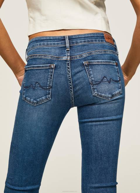 Pepe Jeans Piccadilly Slim Fit Midrise Jeans Women Denim Z22X71