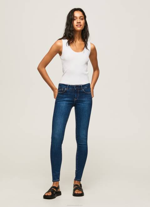 Pepe Jeans Pixie Midrise Skinny Fit Jeans Women Denim Z22X44