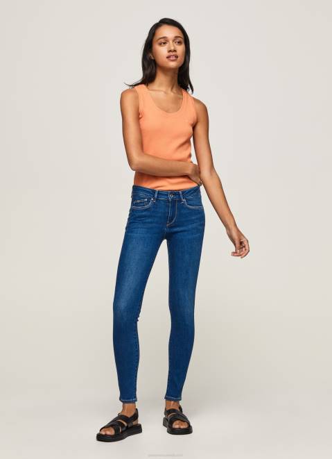 Pepe Jeans Pixie Midrise Skinny Fit Jeans Women Denim Z22X50