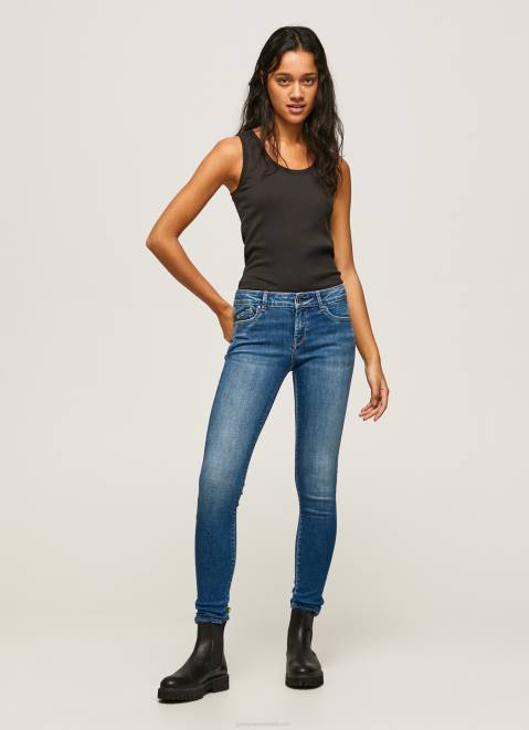 Pepe Jeans Pixie Skinny Fit Midrise Jeans Women Denim Z22X54