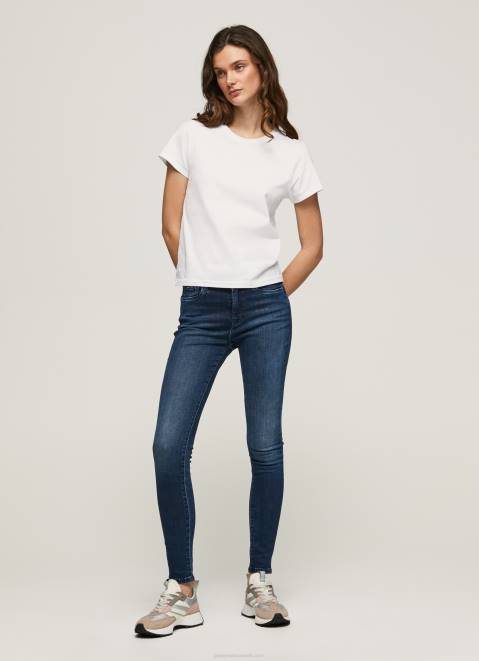 Pepe Jeans Regent High Waisted Skinny Fit Jeans Women Denim Z22X45