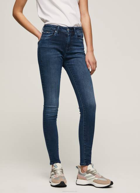 Pepe Jeans Regent High Waisted Skinny Fit Jeans Women Denim Z22X45