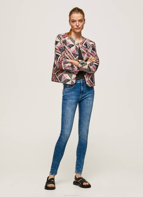 Pepe Jeans Regent High Waisted Skinny Fit Jeans Women Denim Z22X46