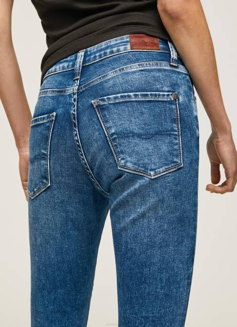 Pepe Jeans Regent High Waisted Skinny Fit Jeans Women Denim Z22X46