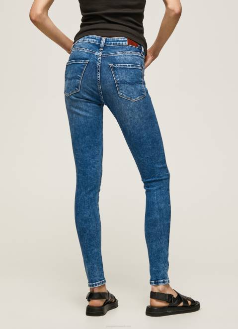 Pepe Jeans Regent High Waisted Skinny Fit Jeans Women Denim Z22X46