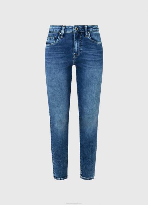 Pepe Jeans Regent High Waisted Skinny Fit Jeans Women Denim Z22X46