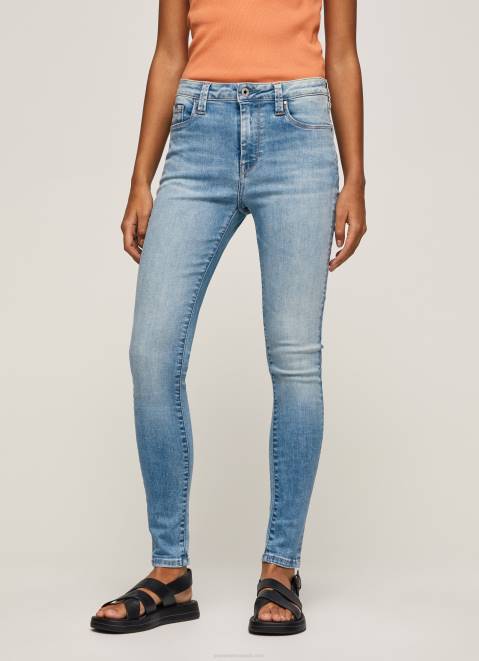 Pepe Jeans Regent High Waisted Skinny Fit Jeans Women Denim Z22X52