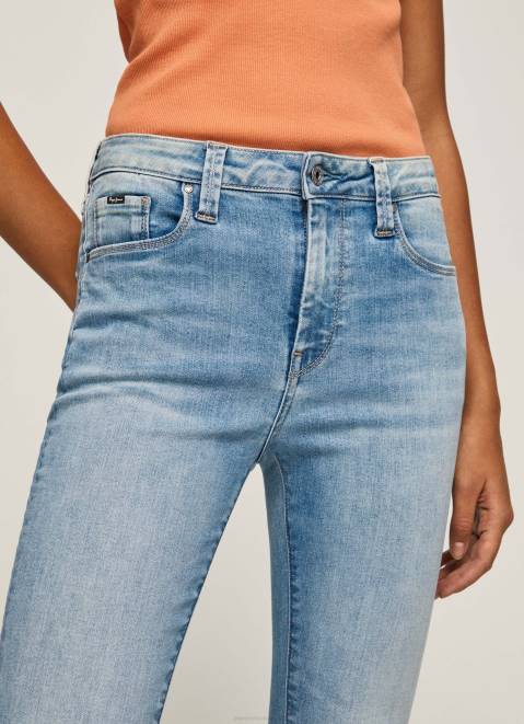 Pepe Jeans Regent High Waisted Skinny Fit Jeans Women Denim Z22X52