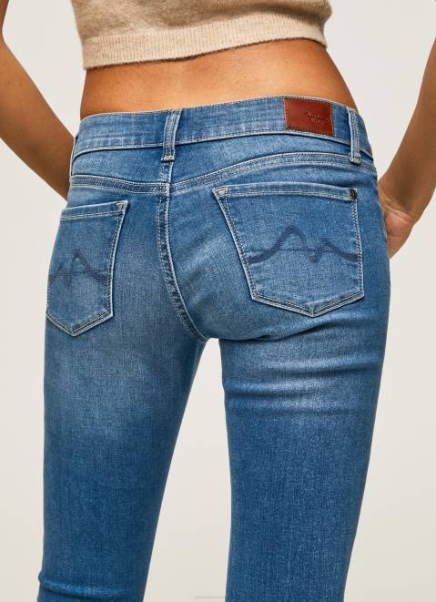 Pepe Jeans Soho Midrise Skinny Fit Jeans Women Denim Z22X48