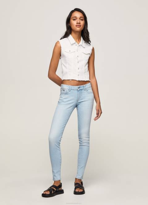 Pepe Jeans Soho Midrise Skinny Fit Jeans Women Denim Z22X53