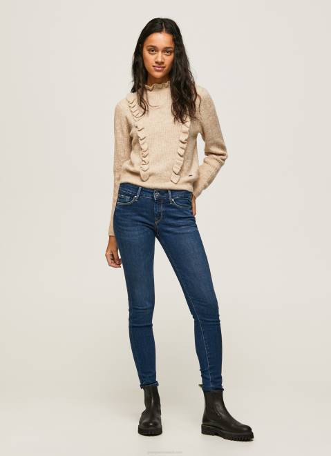 Pepe Jeans Soho Slim Fit Mid Waist Jeans Women Denim Z22X57