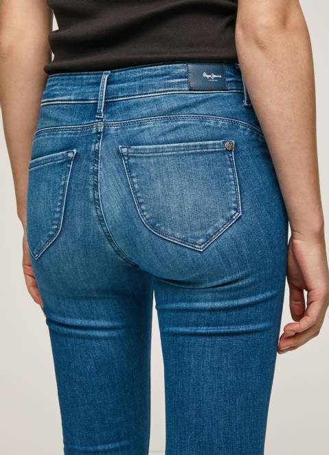 Pepe Jeans Zoe Midrise Skinny Fit Jeans Women Denim Z22X40