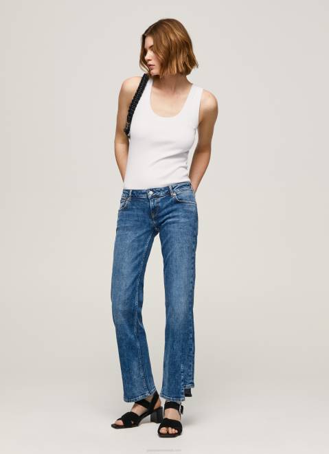 Pepe Jeans Alex Low Rise Straight Fit Jeans Women Denim Z22X24