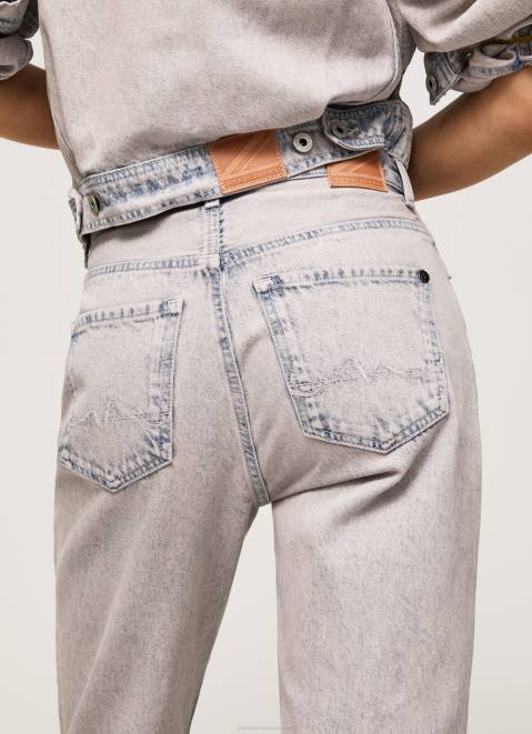 Pepe Jeans Celyn Regular Fit High Waisted Jeans Women Denim Z22X17