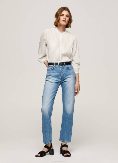 Pepe Jeans Celyn Regular Fit High Waisted Jeans Women Denim Z22X25