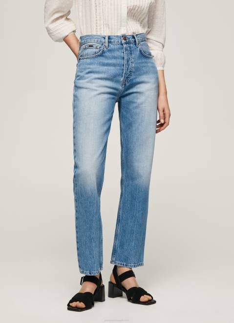 Pepe Jeans Celyn Regular Fit High Waisted Jeans Women Denim Z22X25