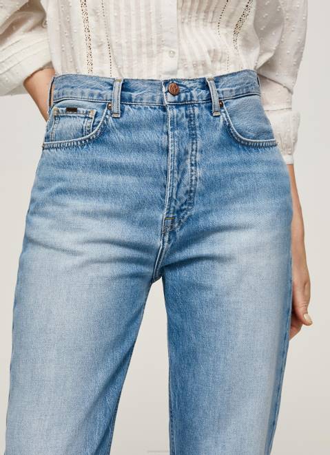 Pepe Jeans Celyn Regular Fit High Waisted Jeans Women Denim Z22X25