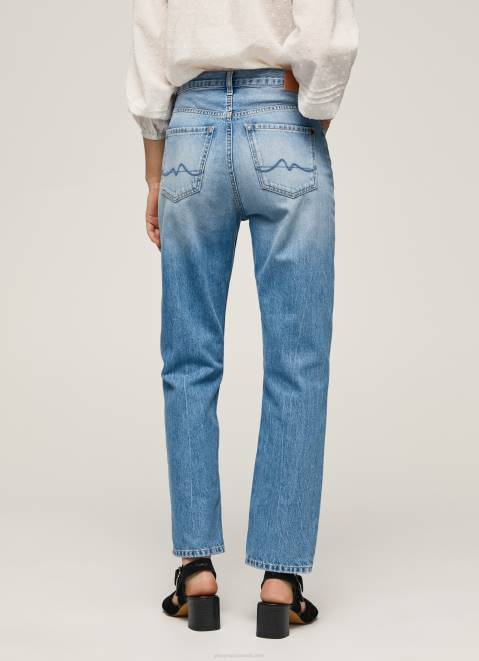 Pepe Jeans Celyn Regular Fit High Waisted Jeans Women Denim Z22X25