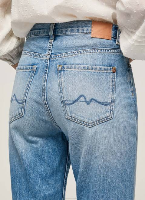Pepe Jeans Celyn Regular Fit High Waisted Jeans Women Denim Z22X25