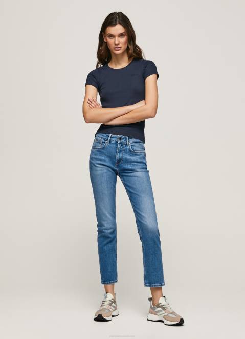 Pepe Jeans Mary High Waisted Regular Fit Jeans Women Denim Z22X18