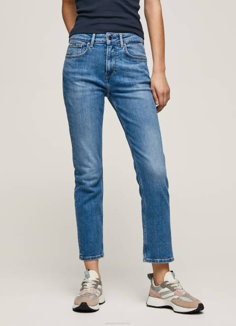 Pepe Jeans Mary High Waisted Regular Fit Jeans Women Denim Z22X18