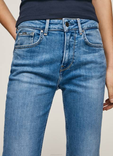Pepe Jeans Mary High Waisted Regular Fit Jeans Women Denim Z22X18